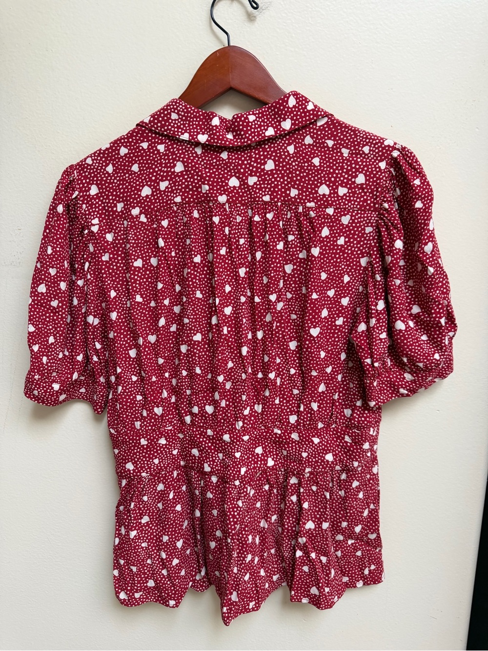 Rouje Dalia Heart Print Blouse Shirt - Picture 4 of 6